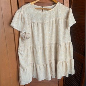 Floral Tiered Tunic Blouse